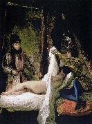 Eugene Delacroix Louis of Orleans Unveiling his Mistress, oil painting on canvas